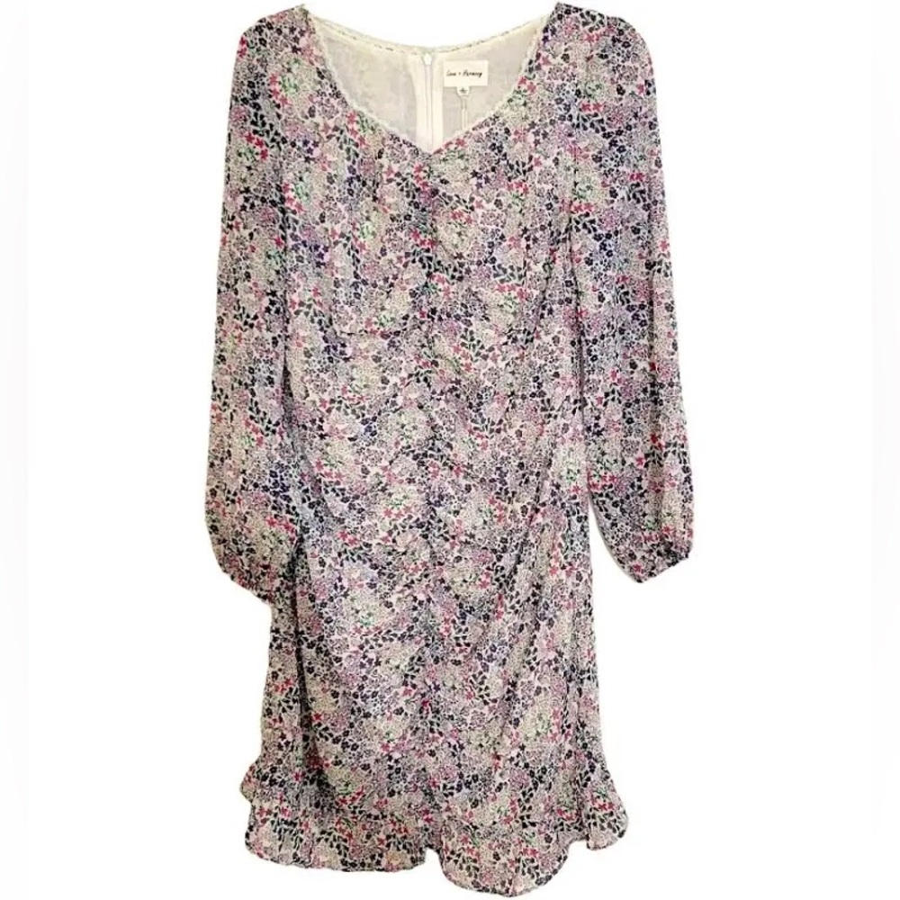 Love + Harmony Floral Ruched Mini/Midi Dress